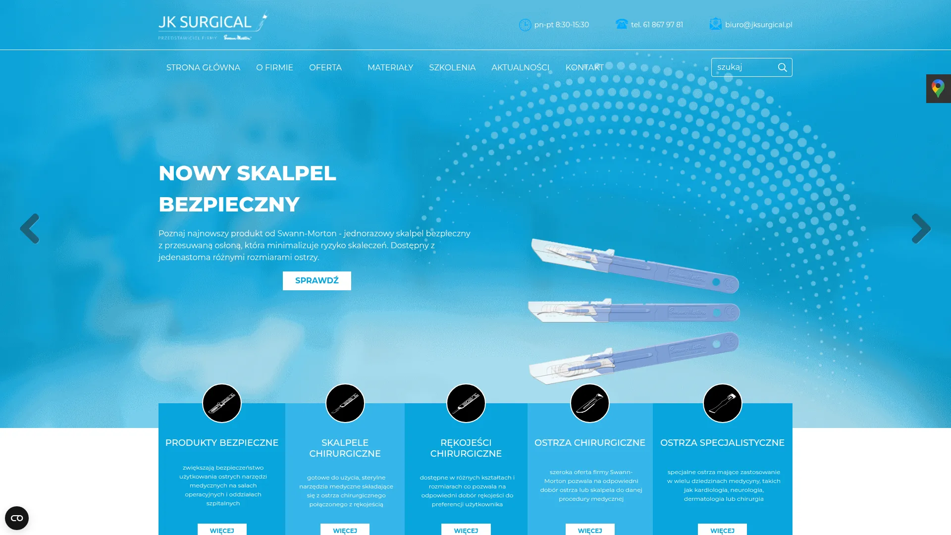 Screenshot of jksurgical.pl