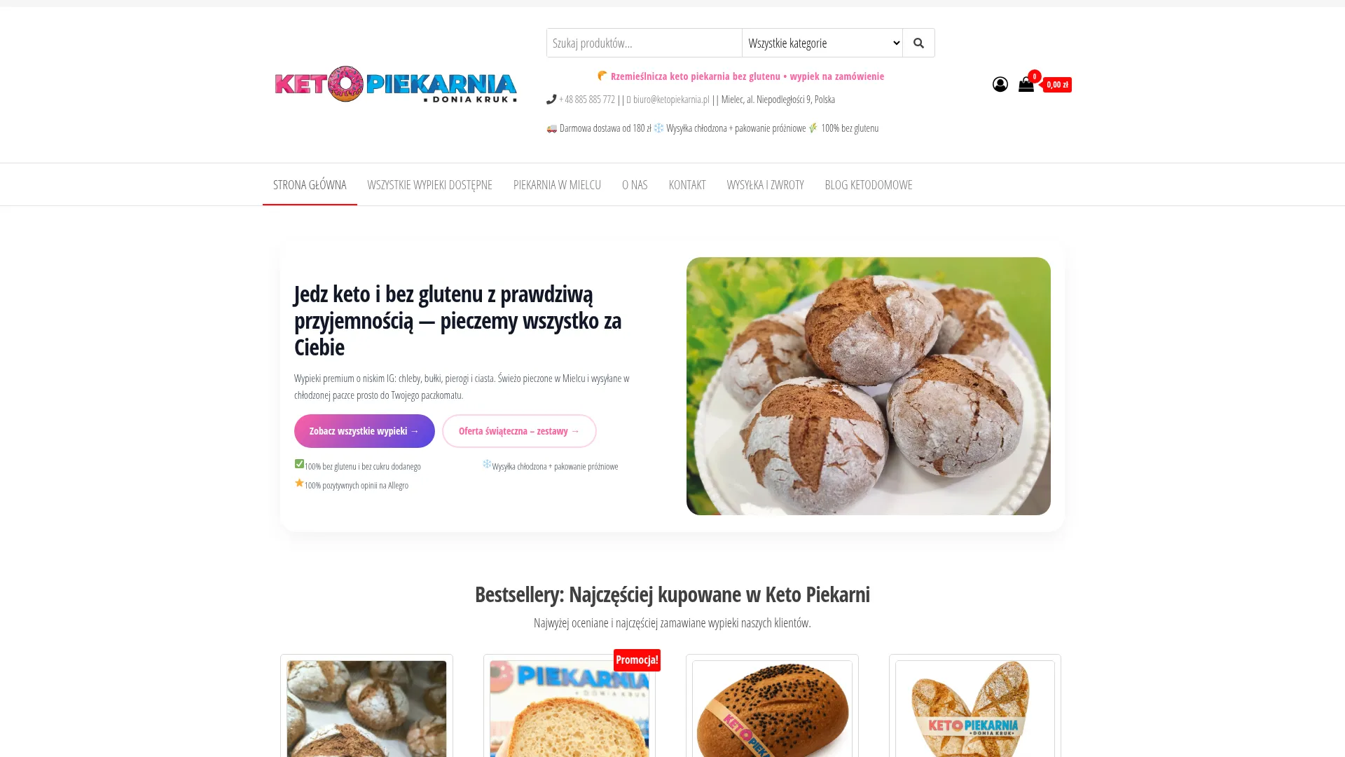 Screenshot of ketopiekarnia.pl
