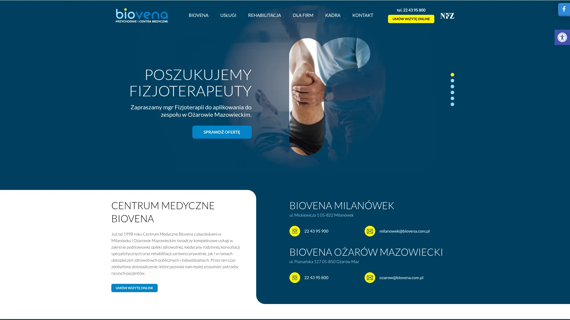Screenshot of www.biovena.com.pl