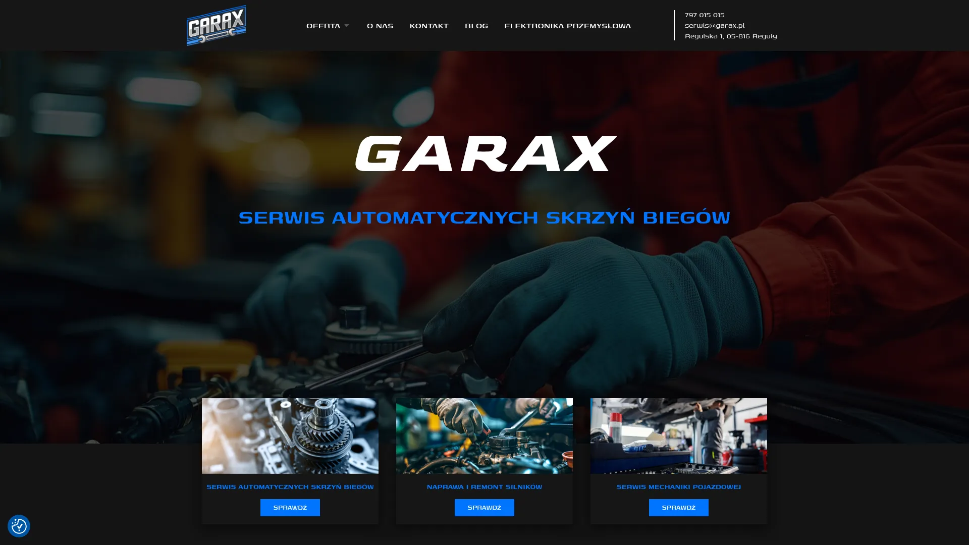 Screenshot of garax.pl