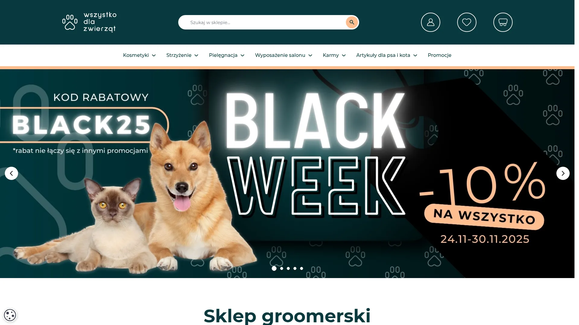 Screenshot of www.wszystkodlazwierzat.pl