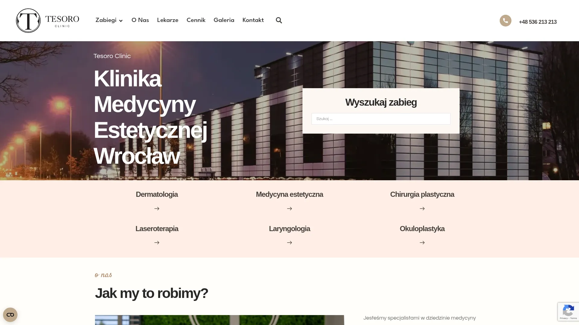 Screenshot of tesoroclinic.pl