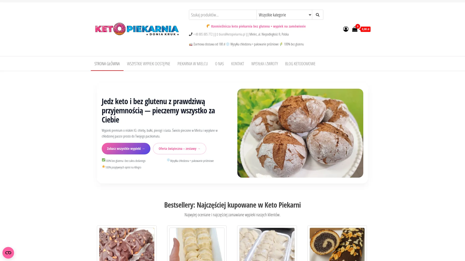 Screenshot of ketopiekarnia.pl