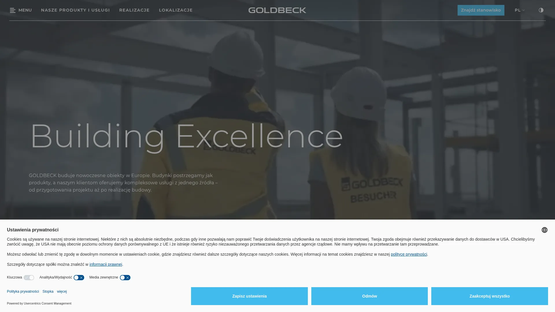 Screenshot of www.goldbeck.pl