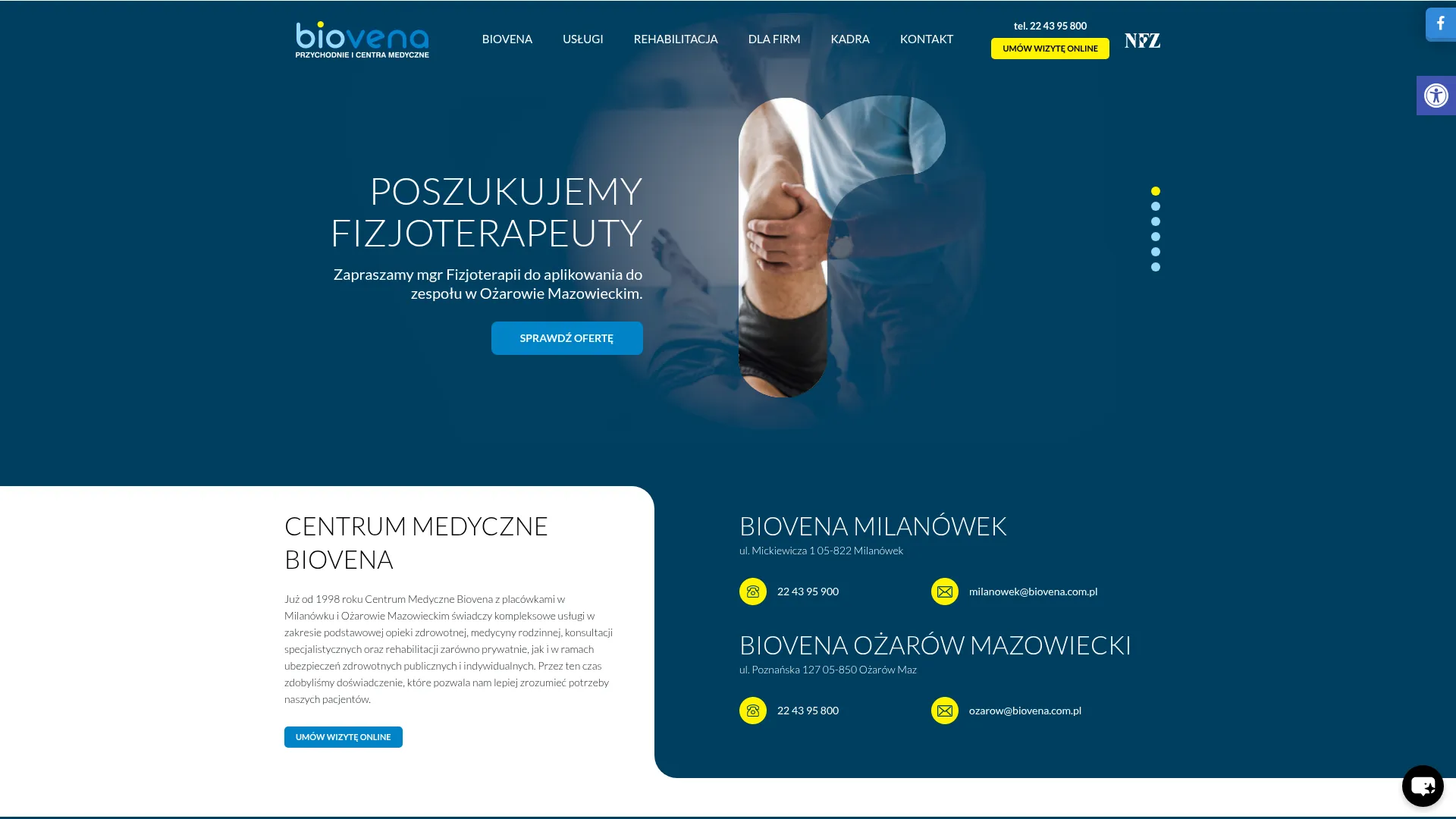 Screenshot of www.biovena.com.pl