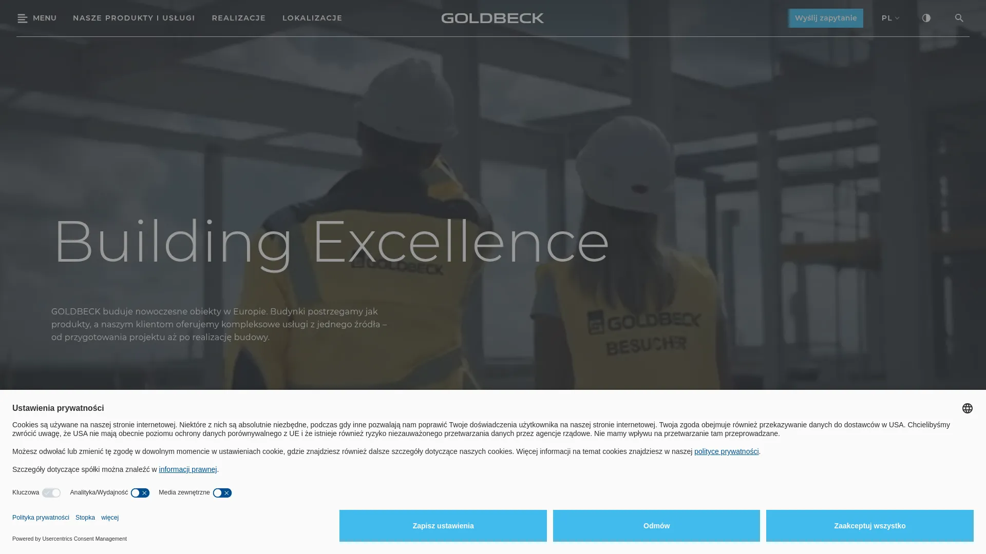 Screenshot of www.goldbeck.pl