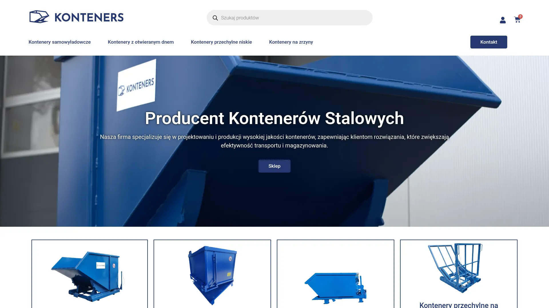 Screenshot of sklep.konteners.pl/