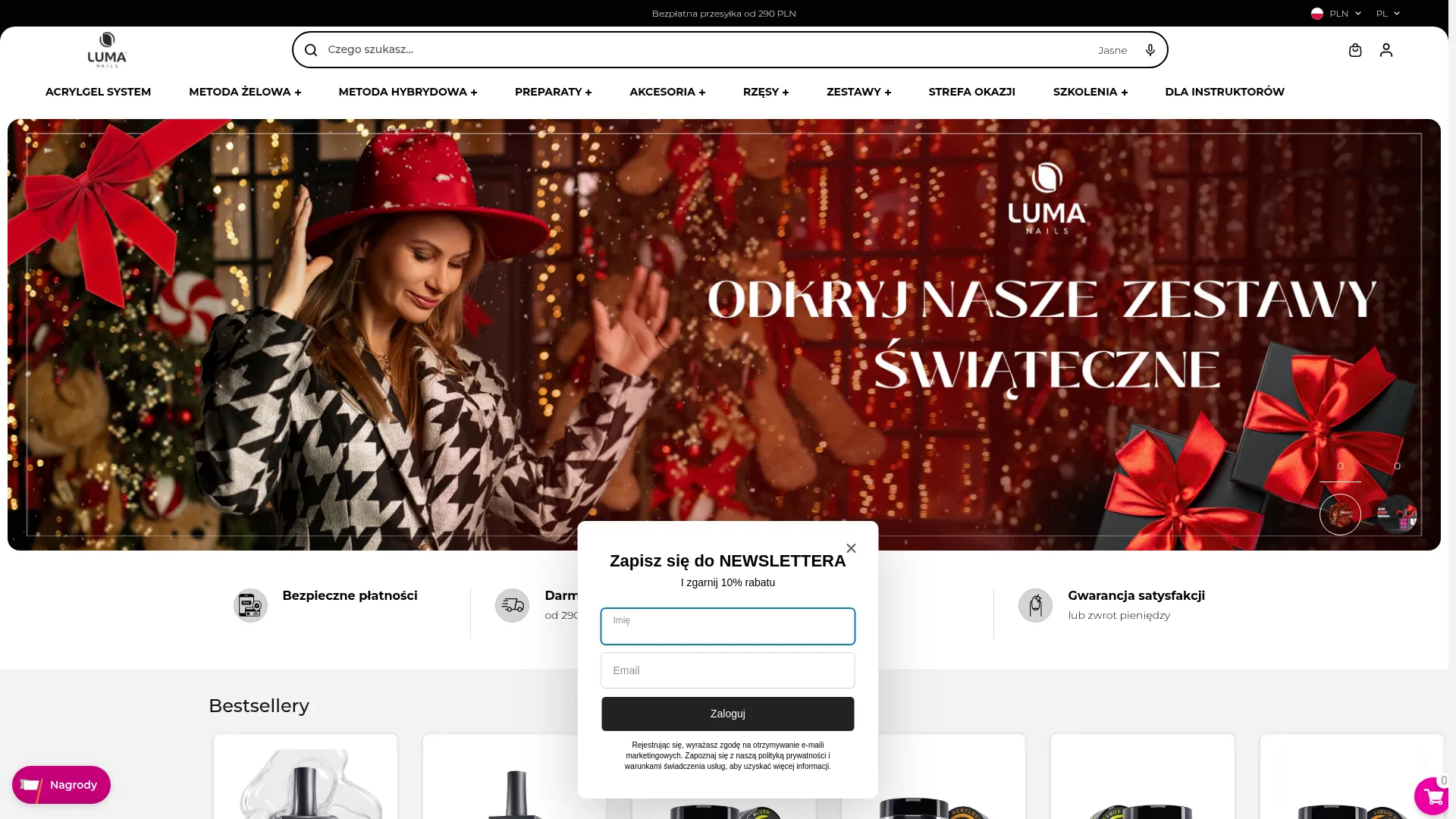 Screenshot of lumanails.pl